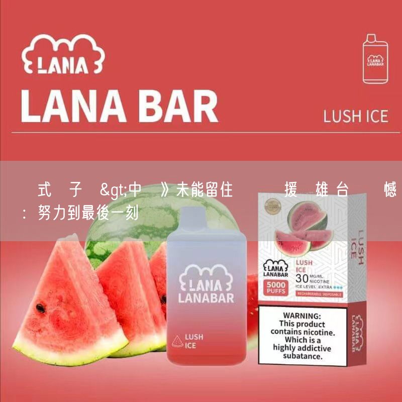 拋棄式電子煙>中職》未能留住創隊應援雙雄 台鋼遺憾發聲：努力到最後一刻